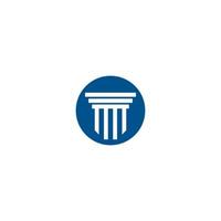 Pillar Logo Template. Column Vector