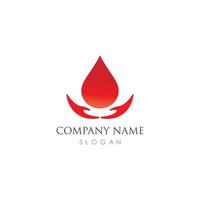 Blood Logo vector icon illustration