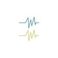 Heartbeat Cardiogram Icon Vector Logo