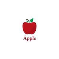 Ilustración de vector de plantilla de logotipo de Apple