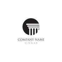 Pillar Logo Template. Column Vector