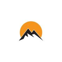 plantilla de negocio de logotipo de icono de alta montaña vector