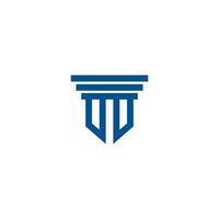 Pillar Logo Template. Column Vector