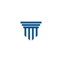 Pillar Logo Template. Column Vector