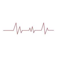 Heartbeat Cardiogram Icon Vector Logo