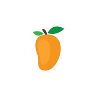 Mango in flat style. Mango vector logo. Mango