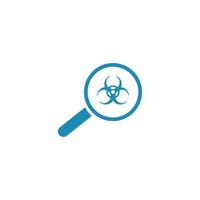 virus scan template vector icon illustration