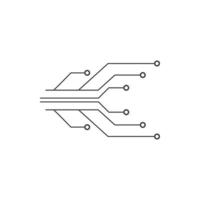 circuit technology ilustration vector