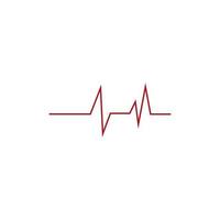 Heartbeat Cardiogram Icon Vector Logo