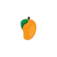 Mango in flat style. Mango vector logo. Mango