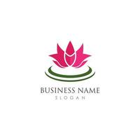 Beauty Vector Lotus flowers design logo Template