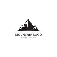 plantilla de negocio de logotipo de icono de alta montaña vector