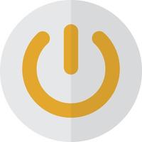 on and off button illustration in minimal style vector