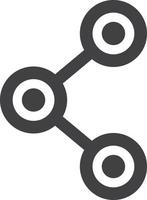 Links and connections illustration in minimal style vector