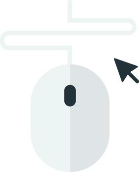 mouse and cursor illustration in minimal style vector
