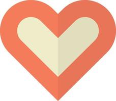 heart illustration in minimal style vector