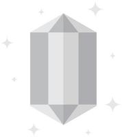 diamond with sparkle illustration in minimal style vector