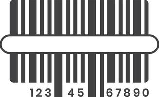 barcode illustration in minimal style vector