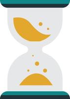 hourglass illustration in minimal style vector