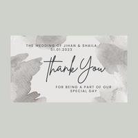 We are getting married thank you card Free Vector