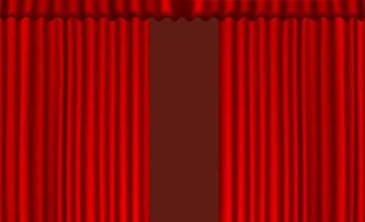 Background vector red curtain style.