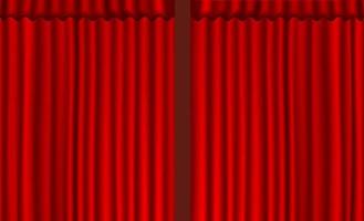 Background vector red curtain style.