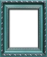 Empty picture frame with a free place inside, isolated on white photo