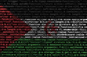 Western Sahara flag is depicted on the screen with the program code. The concept of modern technology and site development photo