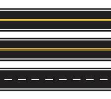 straight road. travel concept vector illustration
