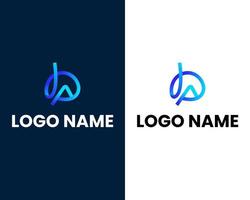 letter o and p modern logo design template vector