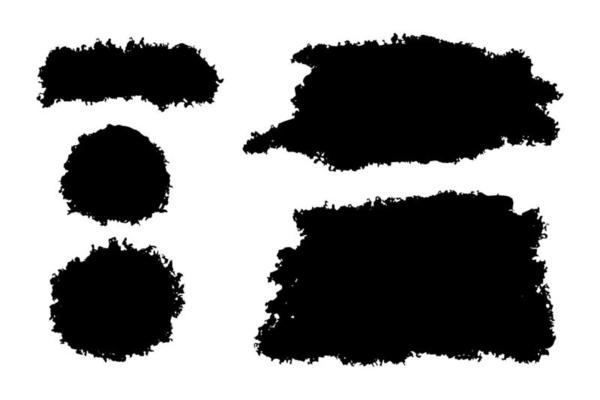 Black Distress Brush. Grunge Texture. flowing blood effect vector illustration.