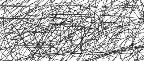 Scribble lines hand drawn seamless pattern. vector