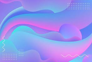 Abstract Background Modern Vibrant Gradient Color Waves. Vector design background