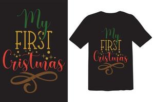 First Christmas Design Eps File vector