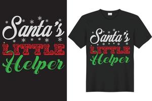 Christmas Santa's Little Helper Design vector