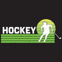 diseño de vector de camiseta de hockey