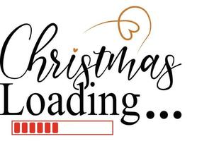 Christmas Loading Design vector