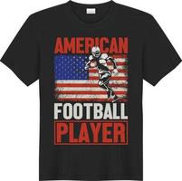 diseño de camiseta de fútbol americano vector