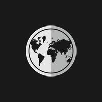 world globe logo vector