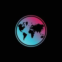 world globe logo vector