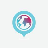 world globe logo vector