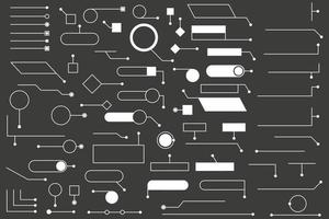 conjunto de títulos de llamadas. cuadro de texto de información barras elementos vectoriales vector