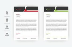 A4 letterhead, modern and minimal vector design, corporate colour template