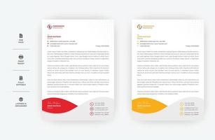 minimal business letterhead design, a4 size modern vector design,