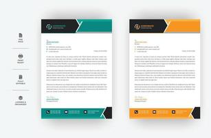 minimal business letterhead design, a4 size modern vector design,