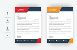 minimal business letterhead design, a4 size modern vector design,