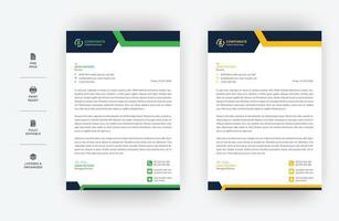 minimal business letterhead design, a4 size modern vector design,