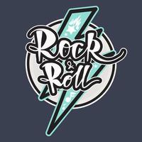 letras de rock and roll vector