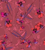 Floral seamless patterns. vector design for paper, cover, fabric, interior decor and other users.