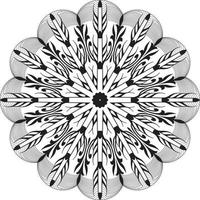 Mandala Coloring Page For Pattern Vector abstract pattern background. Template for colouring book page. Oriental mystical pattern. Relaxing mandala.